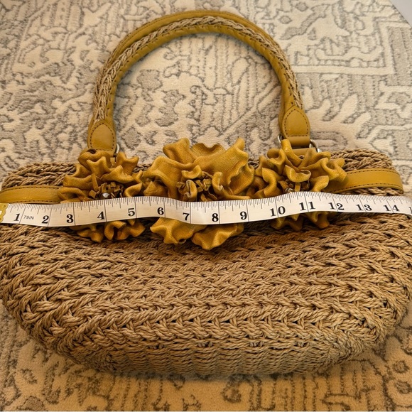Brighton Tan Shoulder Bag with Yellow Floral Details - Picture 8 of 13